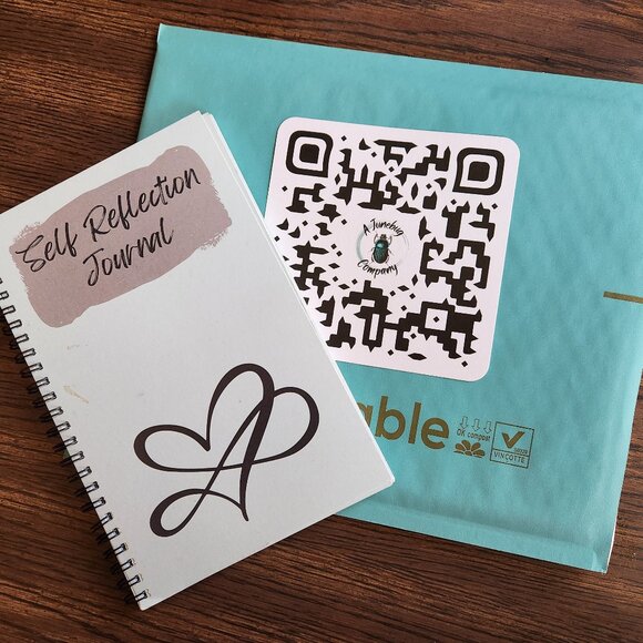 Self-Reflection Journal - 8.5x5.5 Spiral Bound -Calming Colored Guided Workbook - Picture 5 of 17